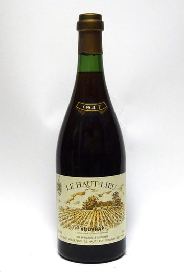 Huet 1947 Vouvray Le Haut Lieu (Moelleux, but not noted on the label)